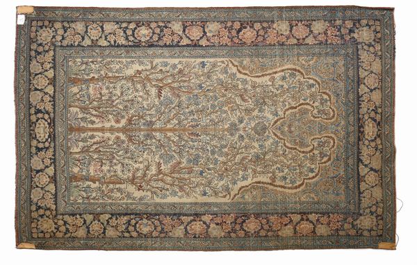 MANIFATTURA PERSIANA : Tappeto Isphahan da preghiera  - Asta Asta 379 | ARTE ANTICA E DEL XIX SECOLO - Dipinti antichi e antiquariato  Online - Associazione Nazionale - Case d'Asta italiane