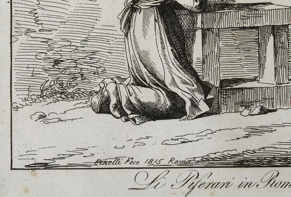 PINELLI BARTOLOMEO (1781 - 1835) : Gruppo di sedici incisioni dalla serie nuova raccolta di cinquanta costumi pittoreschi incisi all'acquaforte  - Asta Asta 379 | ARTE ANTICA E DEL XIX SECOLO - Dipinti antichi e antiquariato  Online - Associazione Nazionale - Case d'Asta italiane