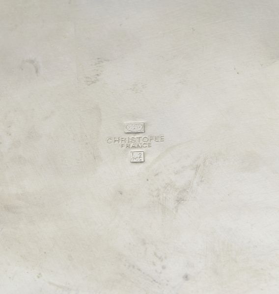 ARGENTIERE FRANCESE DEL XX SECOLO : Secchiello portaghiaccio in metallo argentato Christofle con decorazione a fascia lungo il bordo e teste di ariete.  - Asta Asta 379 | ARTE ANTICA E DEL XIX SECOLO - Dipinti antichi e antiquariato  Online - Associazione Nazionale - Case d'Asta italiane