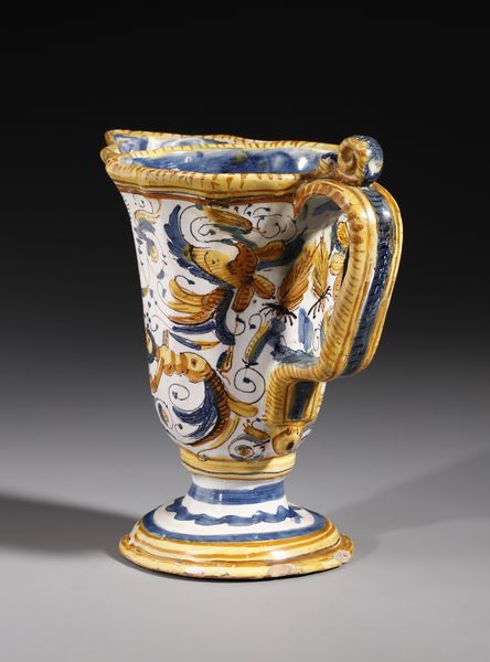 MANIFATTURA DI DERUTA : Versatoio in maiolica policroma con decorazioni a raffaellesche in stile rinascimentale  - Asta Asta 379 | ARTE ANTICA E DEL XIX SECOLO - Dipinti antichi e antiquariato  Online - Associazione Nazionale - Case d'Asta italiane