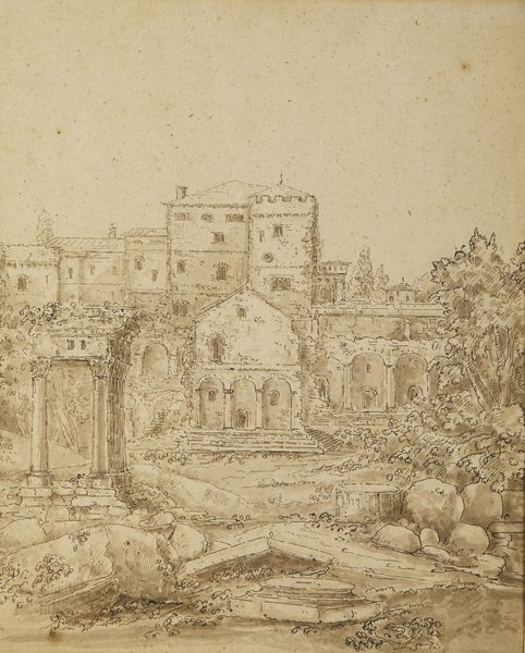 LATINI DETTO IL MAESTRO DEL RICCIOLO GIUSEPPE  (1903 - 1972) : Attribuito a. Capriccio con rovine  - Asta Asta 379 | ARTE ANTICA E DEL XIX SECOLO - Dipinti antichi e antiquariato  Online - Associazione Nazionale - Case d'Asta italiane