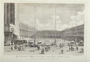 BRUSTOLON GIOVANNI BATTISTA (1712 - 1796) - Qua late patet S. Marci area major novum Regim Palatium versus