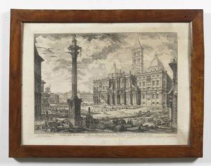 PIRANESI GIOVANNI BATTISTA (1720 - 1778) : Veduta della Basilica di S. Maria Maggiore a Roma  - Asta Asta 379 | ARTE ANTICA E DEL XIX SECOLO - Dipinti antichi e antiquariato  Online - Associazione Nazionale - Case d'Asta italiane