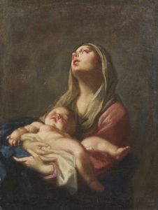 ARTISTA VENETO DEL XVIII SECOLO - Madonna con Bambino