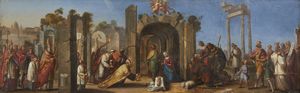 ARTISTA ITALIANO DEL XIX SECOLO : Adorazione dei Magi  - Asta Asta 379 | ARTE ANTICA E DEL XIX SECOLO - Dipinti antichi e antiquariato  Online - Associazione Nazionale - Case d'Asta italiane