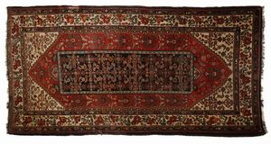 KURDISTAN - Tappeto a decori geometrici, inizi del XX secolo