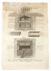 CIPRIANI GIOVANNI BATTISTA (1766 - 1839) - Sepolcro del Serafico Patriarca San Francesco d'Assisi incavato nel vivo scoglio e scoperto ai 7 novembre 1818