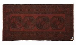 TAPPETO AFGANO : Tappeto a decorazione geometrica, inizio XX secolo  - Asta Asta 379 | ARTE ANTICA E DEL XIX SECOLO - Dipinti antichi e antiquariato  Online - Associazione Nazionale - Case d'Asta italiane