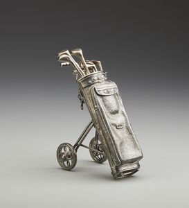 ARGENTIERE DEL XX SECOLO - Sacca da golf in argento