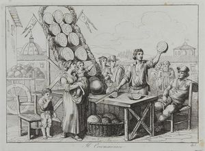 PINELLI BARTOLOMEO (1781 - 1835) : Gruppo di sedici incisioni dalla serie nuova raccolta di cinquanta costumi pittoreschi incisi all'acquaforte  - Asta Asta 379 | ARTE ANTICA E DEL XIX SECOLO - Dipinti antichi e antiquariato  Online - Associazione Nazionale - Case d'Asta italiane