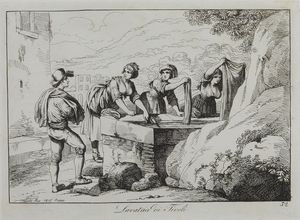 PINELLI BARTOLOMEO (1781 - 1835) : Gruppo di sedici incisioni dalla serie nuova raccolta di cinquanta costumi pittoreschi incisi all'acquaforte  - Asta Asta 379 | ARTE ANTICA E DEL XIX SECOLO - Dipinti antichi e antiquariato  Online - Associazione Nazionale - Case d'Asta italiane