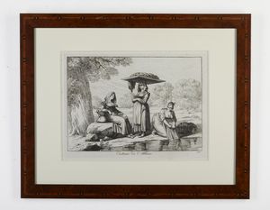 PINELLI BARTOLOMEO (1781 - 1835) : Gruppo di sedici incisioni dalla serie nuova raccolta di cinquanta costumi pittoreschi incisi all'acquaforte  - Asta Asta 379 | ARTE ANTICA E DEL XIX SECOLO - Dipinti antichi e antiquariato  Online - Associazione Nazionale - Case d'Asta italiane