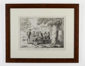 PINELLI BARTOLOMEO (1781 - 1835) : Gruppo di sedici incisioni dalla serie nuova raccolta di cinquanta costumi pittoreschi incisi all'acquaforte  - Asta Asta 379 | ARTE ANTICA E DEL XIX SECOLO - Dipinti antichi e antiquariato  Online - Associazione Nazionale - Case d'Asta italiane