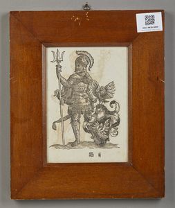 INCISORE NORDEUROPEO : Armigeri  - Asta Asta 379 | ARTE ANTICA E DEL XIX SECOLO - Dipinti antichi e antiquariato  Online - Associazione Nazionale - Case d'Asta italiane