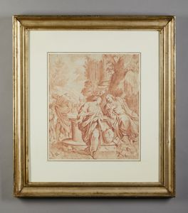 CARRACCI ANNIBALE (1560 - 1609) : Da un modello di. Cristo e la Samaritana al pozzo  - Asta Asta 379 | ARTE ANTICA E DEL XIX SECOLO - Dipinti antichi e antiquariato  Online - Associazione Nazionale - Case d'Asta italiane
