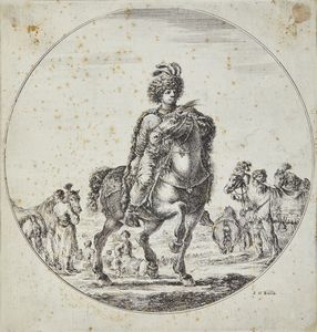 DELLA BELLA STEFANO (1610 - 1664) - Cavaliere polacco