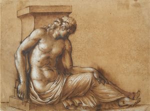 ARTISTA DEL XVII SECOLO - Figura addormentata