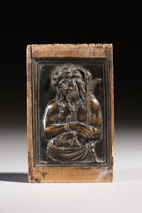 MANIFATTURA DEL XVI SECOLO - Placchetta in bronzo raffigurante Ecce Homo