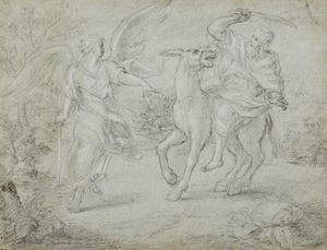 ARTISTA DEL XVII SECOLO - L'asina di Balaam