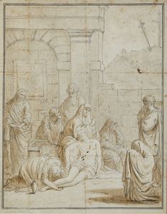 ARTISTA DEL XVIII SECOLO - Compianto sul Cristo morto