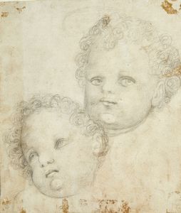 ARTISTA ITALIANO DEL XVI SECOLO - Studio per teste di bambini