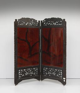 ARTE GIAPPONESE : Paravento in lacca e legno ebanizzato con decorazioni in madreperla  - Asta Asta 379 | ARTE ANTICA E DEL XIX SECOLO - Dipinti antichi e antiquariato  Online - Associazione Nazionale - Case d'Asta italiane