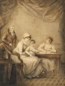 VIOLET PIERRE NOEL  (1749 - 1819) - Ritratto di famiglia