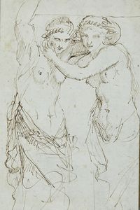 CALLANI GAETANO (1736 - 1809) - Due figure femminili abbracciate