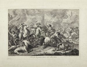 ZUCCARELLI FRANCESCO  (1702 - 1788) - Chi per la patria muore vive alla fama