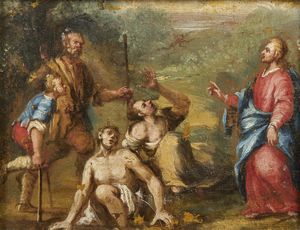 ARTISTA DEL XVI SECOLO - La guarigione dello storpio