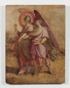 ARTISTA TOSCANO DEL XVI SECOLO : Tobiolo e l'angelo  - Asta Asta 379 | ARTE ANTICA E DEL XIX SECOLO - Dipinti antichi e antiquariato  Online - Associazione Nazionale - Case d'Asta italiane