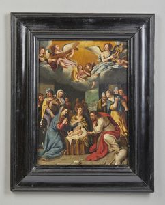ARTISTA DEL XVI SECOLO : Adorazione dei pastori  - Asta Asta 379 | ARTE ANTICA E DEL XIX SECOLO - Dipinti antichi e antiquariato  Online - Associazione Nazionale - Case d'Asta italiane