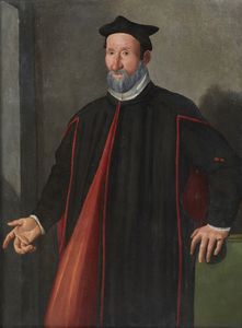 ARTISTA TOSCANO DEL XVI SECOLO - Ritratto di senatore