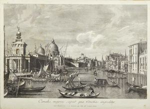 BRUSTOLON GIOVANNI BATTISTA (1712 - 1796) - Canalis majoris caput qua venetias ingreditur