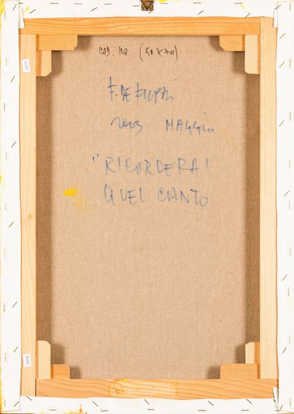 Fernando De Filippi : Ricorderai quel canto  - Asta Arte moderna e contemporanea - Associazione Nazionale - Case d'Asta italiane