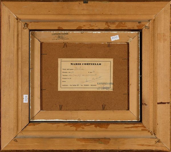 Mario Cortiello : Ischia  - Asta Arte moderna e contemporanea - Associazione Nazionale - Case d'Asta italiane