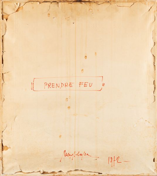 Artista non identificato : Prendre feu  - Asta Arte moderna e contemporanea - Associazione Nazionale - Case d'Asta italiane