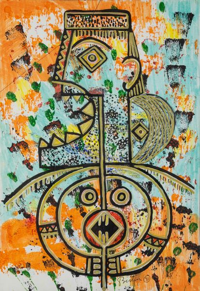 Bertina Lopes : Totem  - Asta Arte moderna e contemporanea - Associazione Nazionale - Case d'Asta italiane