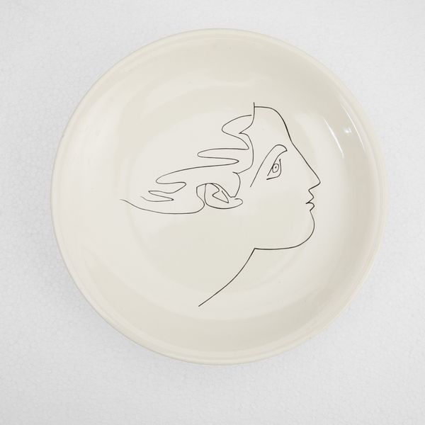 Pablo Picasso : Volto - Colomba della pace (Coppia di piatti)  - Asta Arte moderna e contemporanea - Associazione Nazionale - Case d'Asta italiane