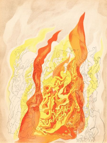 Abraham Rattner : Fire from the suite The four elements  - Asta Arte moderna e contemporanea - Associazione Nazionale - Case d'Asta italiane
