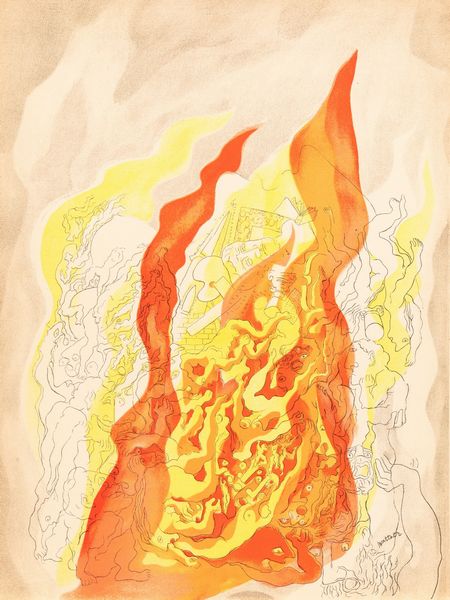 Abraham Rattner : Fire from the suite �The four elements�  - Asta Arte moderna e contemporanea - Associazione Nazionale - Case d'Asta italiane