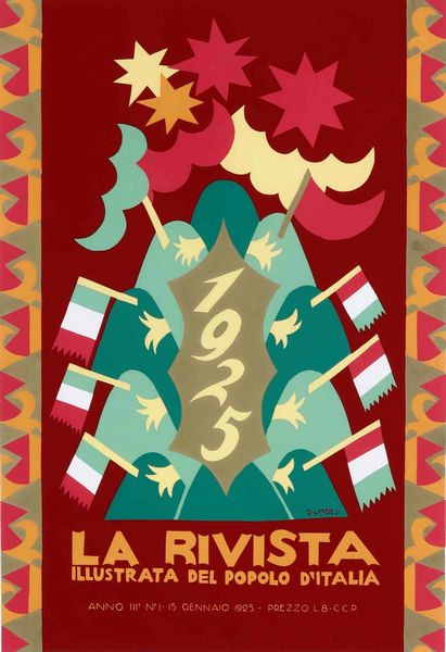 FORTUNATO DEPERO : La rivista italiana  - Asta Arte moderna e contemporanea - Associazione Nazionale - Case d'Asta italiane