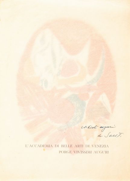 BRUNO SAETTI : Senza Titolo  - Asta Arte moderna e contemporanea - Associazione Nazionale - Case d'Asta italiane