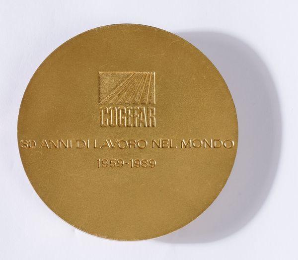 Giò Pomodoro : COGEFAR - 30 anni di lavoro nel mondo (1959-1989)  - Asta Arte moderna e contemporanea - Associazione Nazionale - Case d'Asta italiane