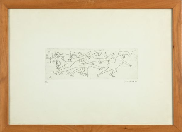 MINO MACCARI : Senza titolo  - Asta Arte moderna e contemporanea - Associazione Nazionale - Case d'Asta italiane