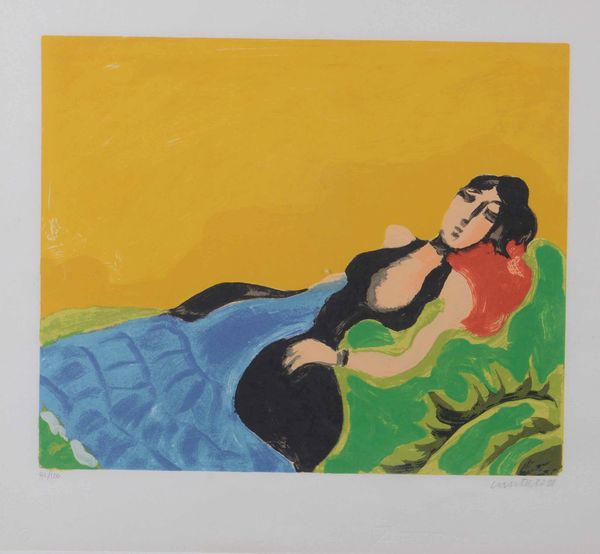 Domenico Cantatore : Senza titolo  - Asta Arte moderna e contemporanea - Associazione Nazionale - Case d'Asta italiane