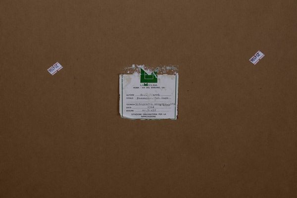 Carlo Carrà : Paesaggio del lago  - Asta Arte moderna e contemporanea - Associazione Nazionale - Case d'Asta italiane