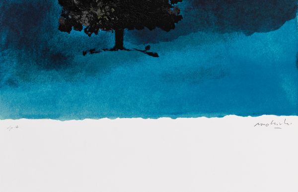 Carlo Mattioli : Paesaggio con albero  - Asta Arte moderna e contemporanea - Associazione Nazionale - Case d'Asta italiane