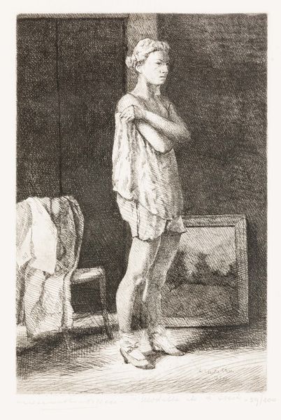 Leonardo Castellani : Modella che si veste  - Asta Arte moderna e contemporanea - Associazione Nazionale - Case d'Asta italiane