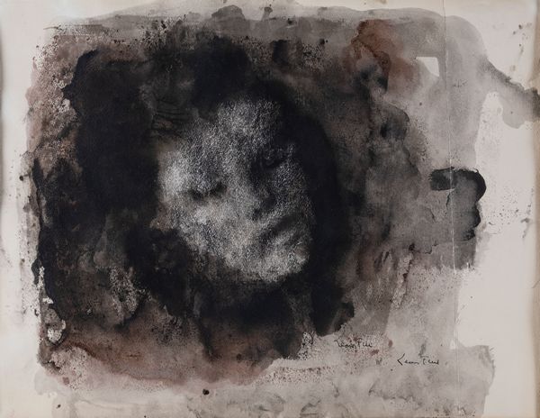 Leonor Fini : Senza titolo (Testa)  - Asta Arte moderna e contemporanea - Associazione Nazionale - Case d'Asta italiane